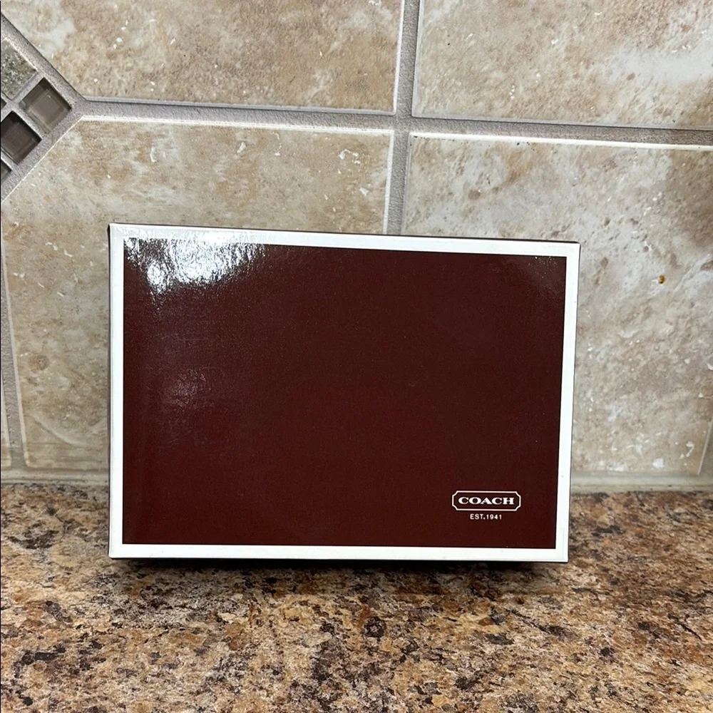 Coach Brown Gift Box for Jewelry Wallet